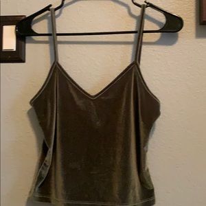 believer army green tank top